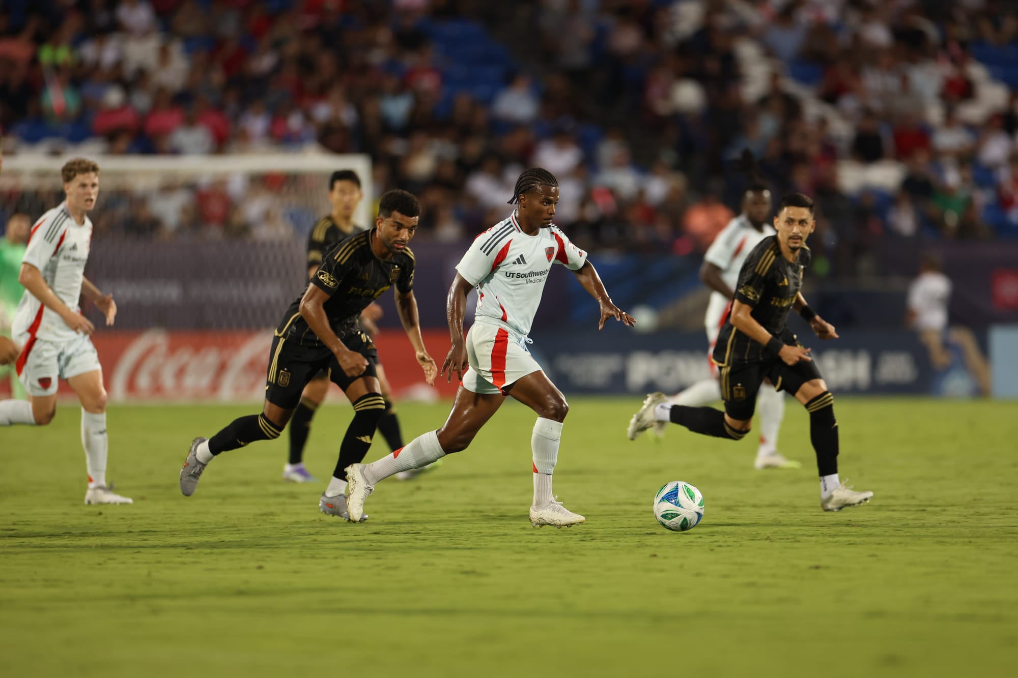 Kaick dribbles the ball forward FC Dallas. (Photo via FC Dallas)