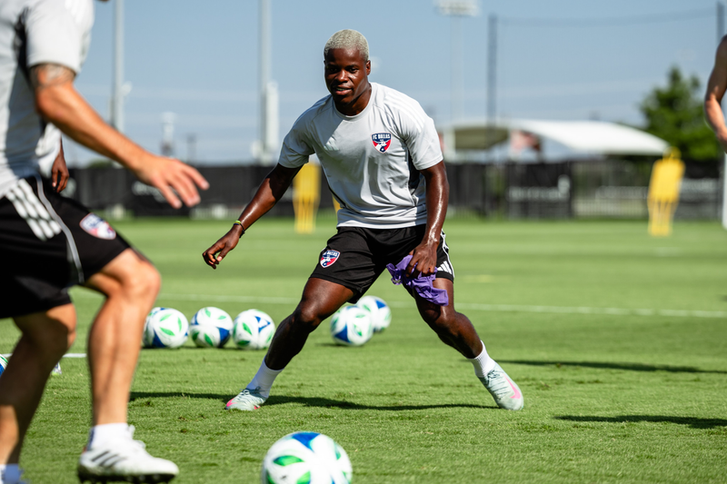 FC Dallas’ Bernard Kamungo in training. (Photo via FC Dallas)