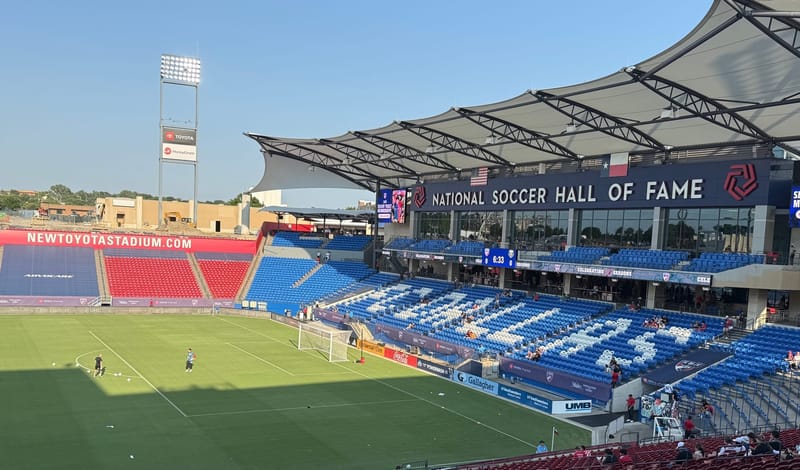 Toyota Stadium pregame before FC Dallas hosts Portland. (Photo via Drew Epperley)